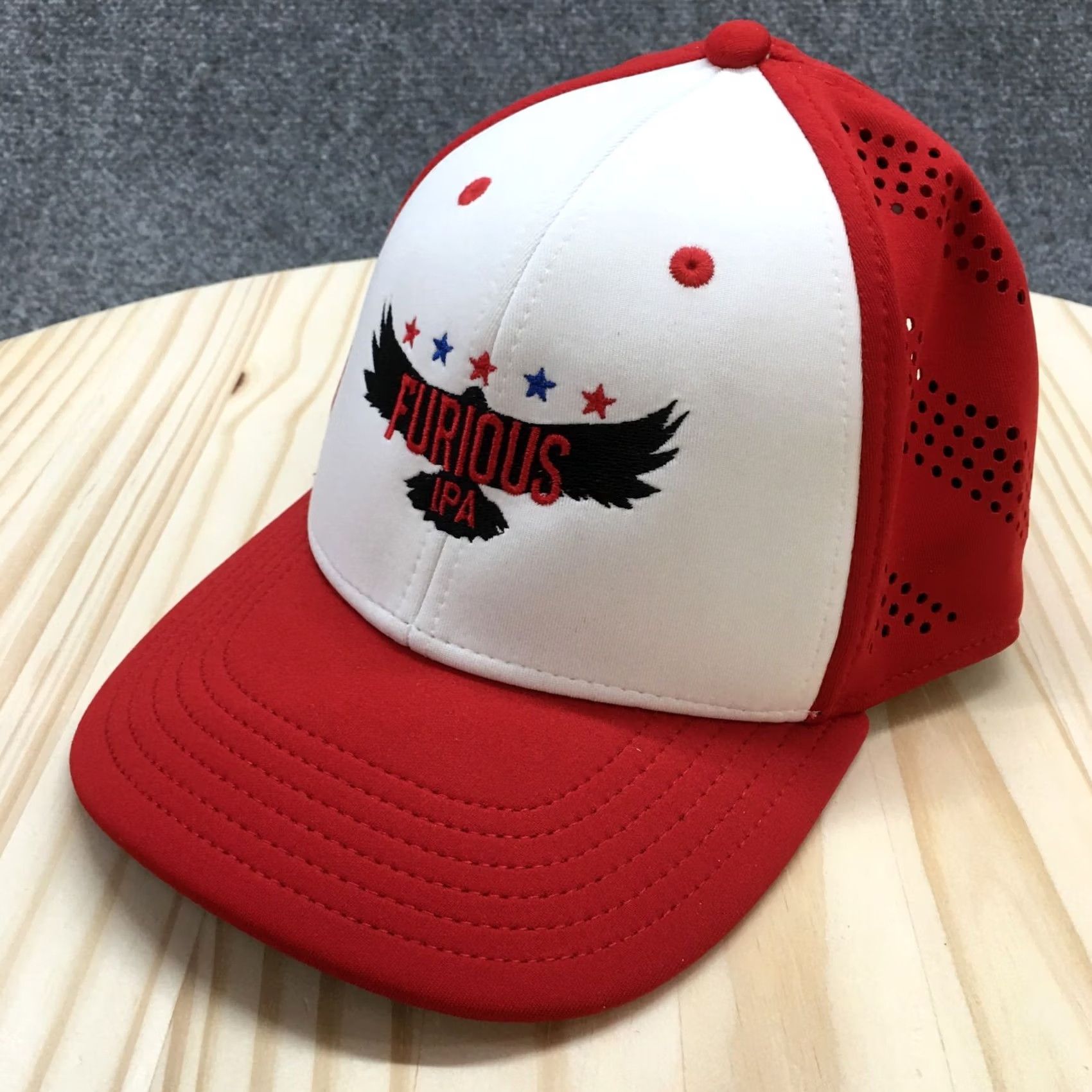 Logo 7 Furious IPA Outdoor Caps Sports Baseball Hat Mens Red One Size Embroidered Logo Size ONE SIZE - 2 Thumbnail