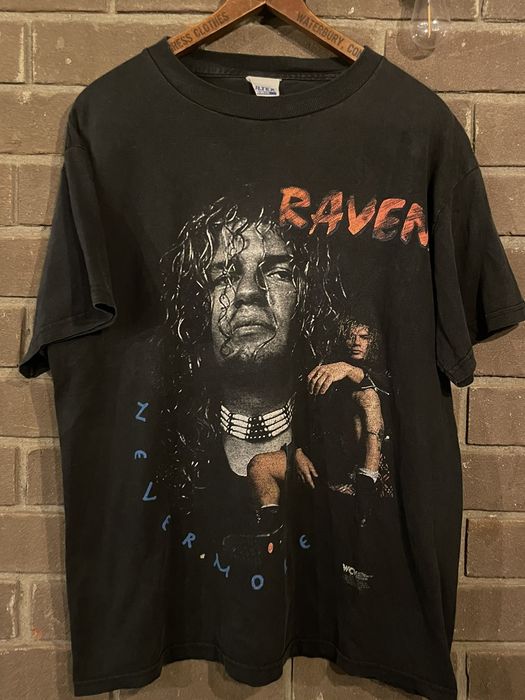 Vintage vintage 98 wcw raven wrestling t shirt | Grailed