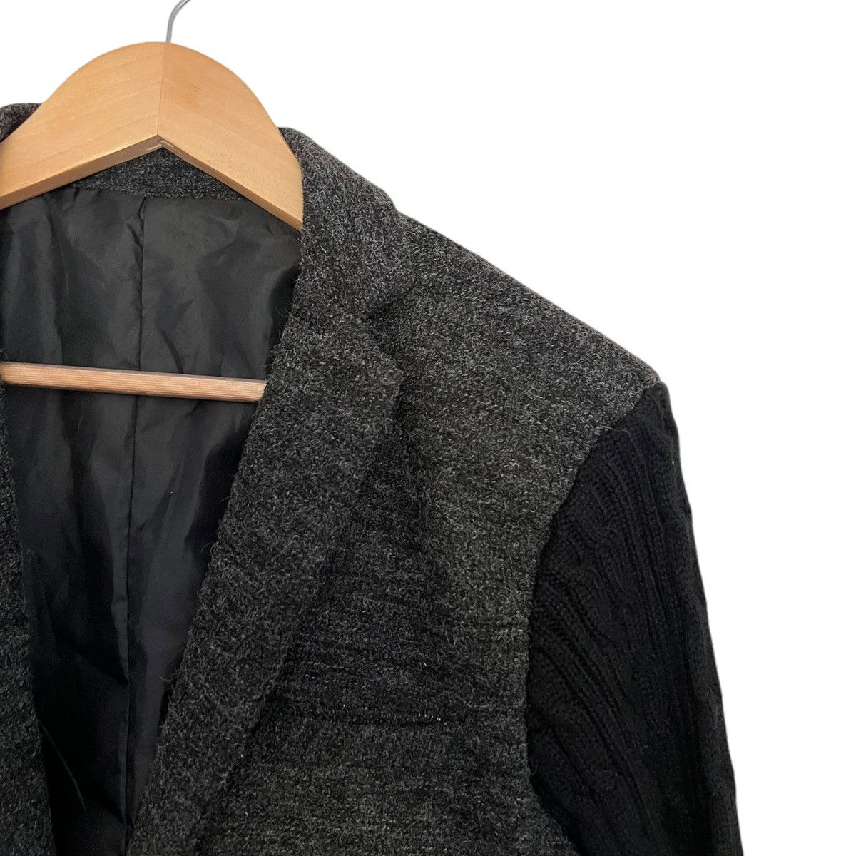 Vintage Hybrid knit sleeve blazer Size US M / EU 48-50 / 2 - 2 Thumbnail