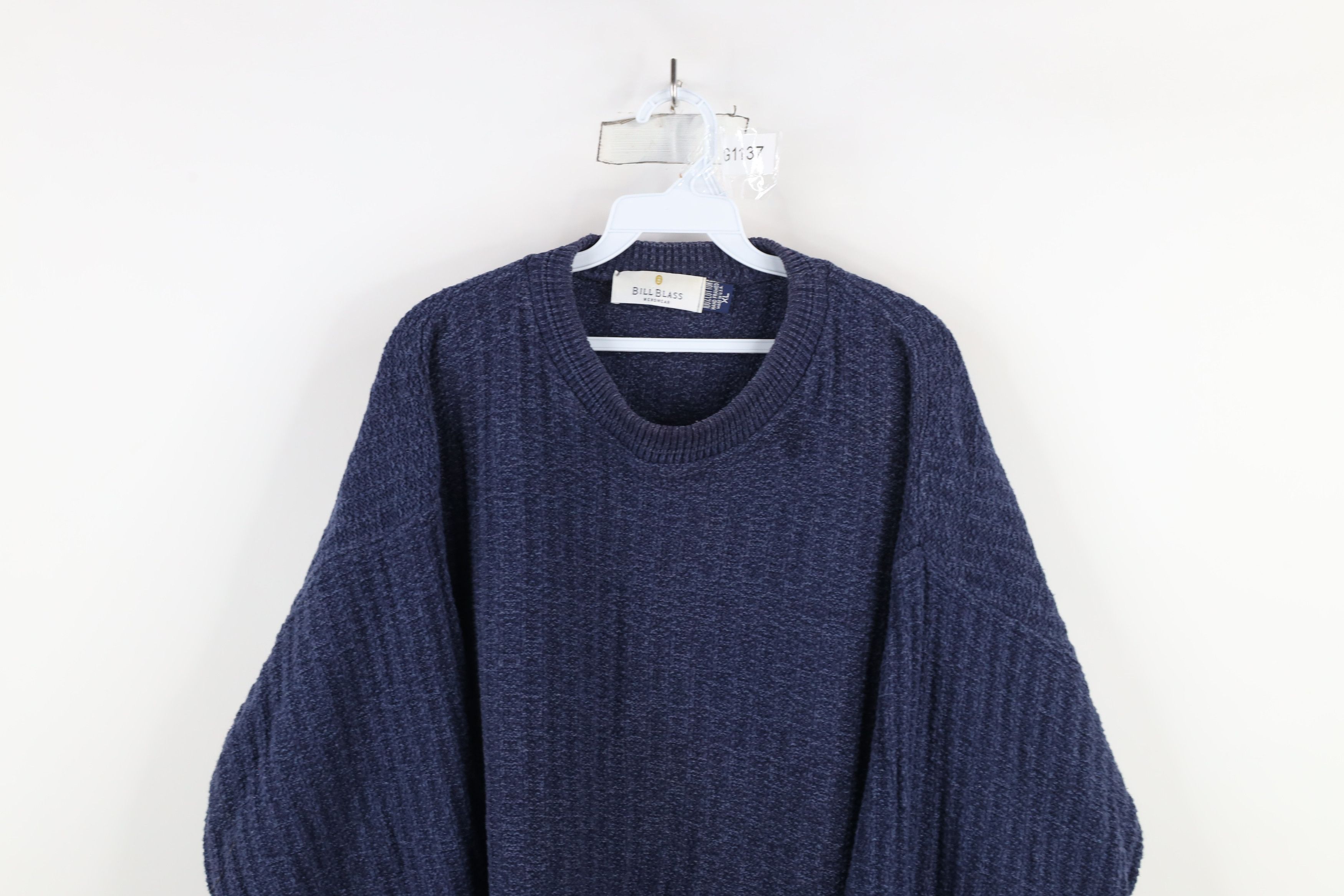 Vintage Vintage 90s Streetwear Heavyweight Framed Knit Sweater USA Size US XL / EU 56 / 4 - 2 Thumbnail
