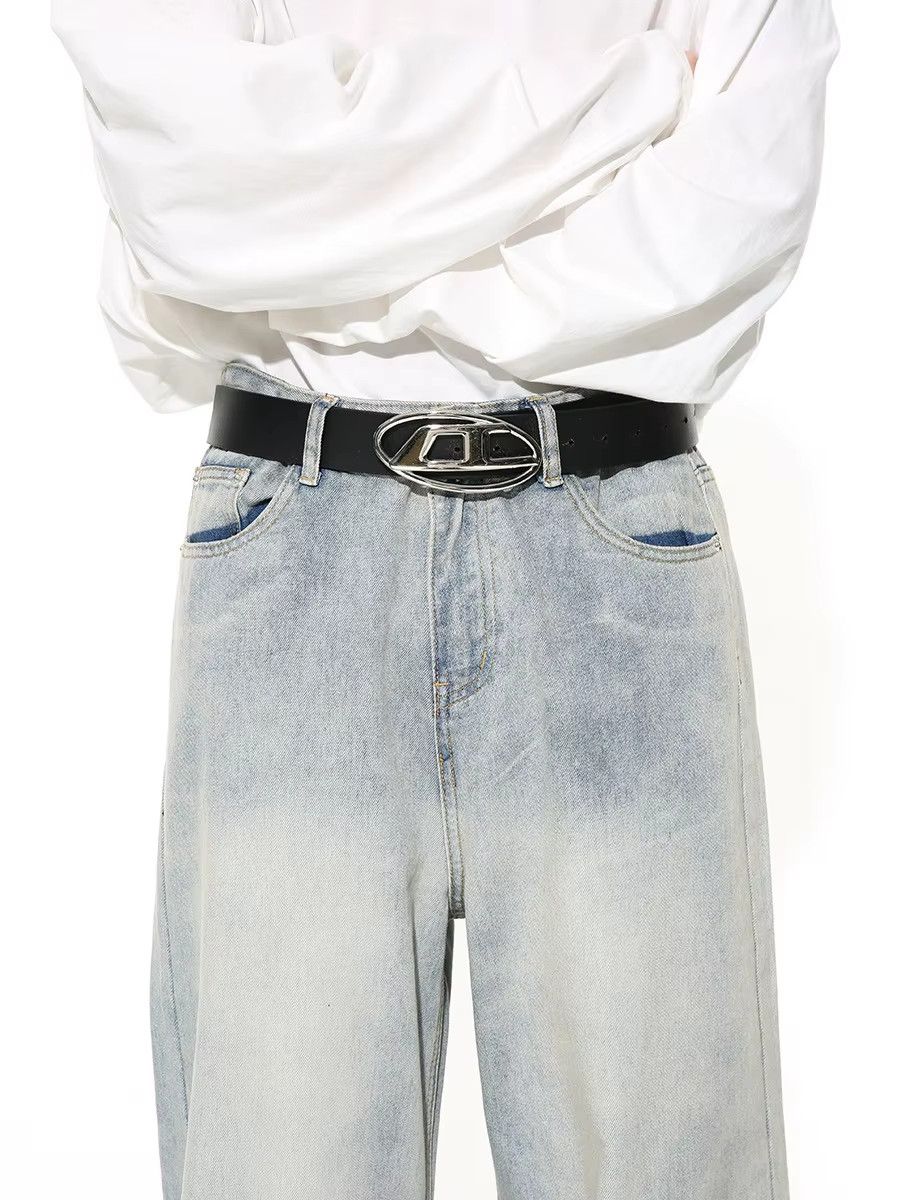 Japanese Brand UNISEX Light Baggy Wide Leg Jeans Oversized Loose Fit Denim Size US 29 - 2 Thumbnail