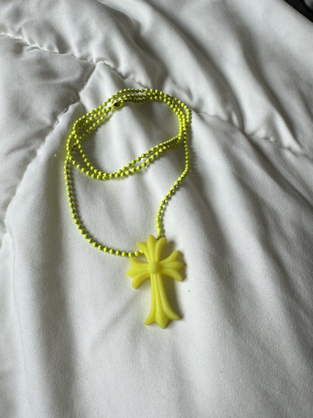 Pre-owned Chrome Hearts Silicone Necklace In Yellow