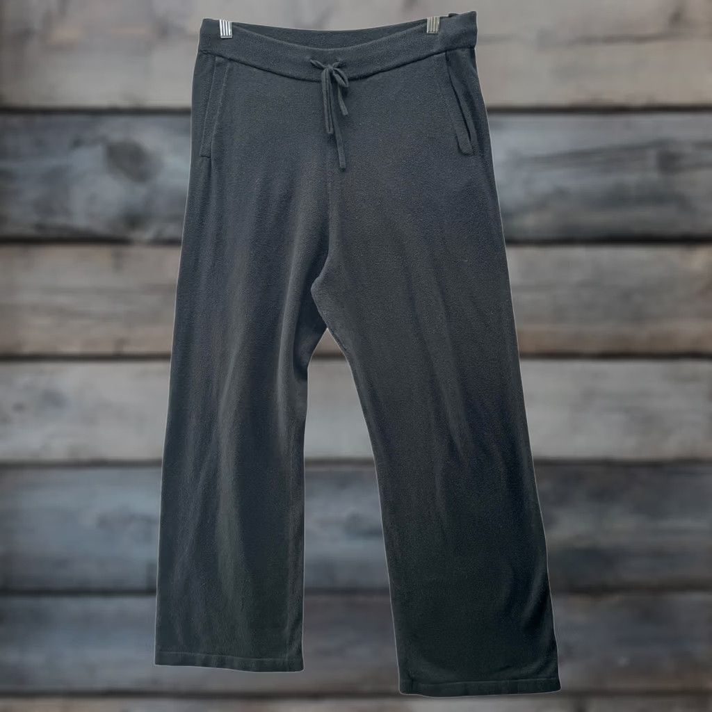 Gap Gap CashSoft Jersey Wide Leg Pants Womens M Black Knit Sweatpants Lounge Pants Size M / US 6-8 / IT 42-44 - 1 Thumbnail
