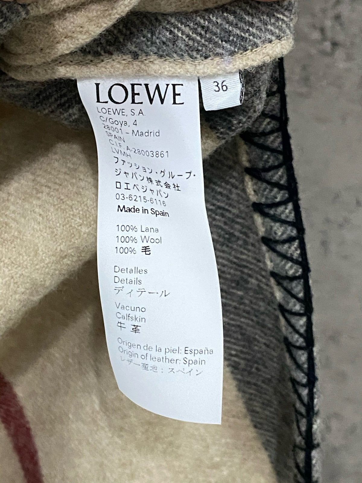Loewe Loewe striped wool-blend jacket Size XS / US 0-2 / IT 36-38 - 7 Thumbnail