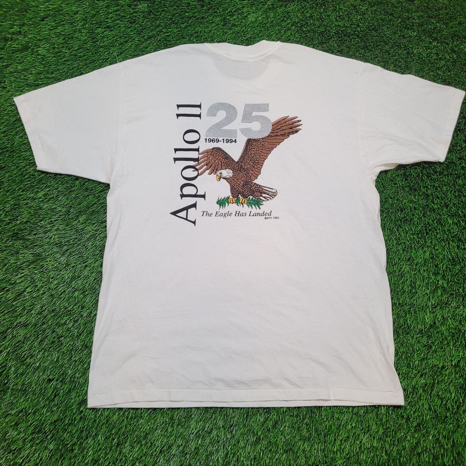 Hanes VTG1994 NASA Apollo II 25th Anniversary T-Shirt Mens XL USA Size US XL / EU 56 / 4 - 1 Thumbnail