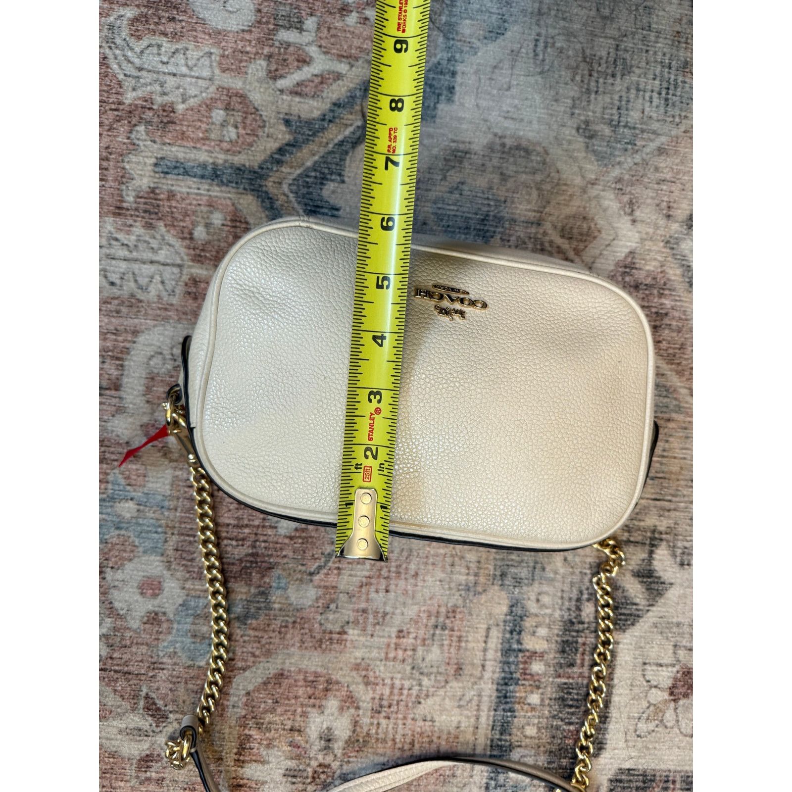 Coach Coach Isla Pebbled Leather Crossbody Chalk Ivory Gold Chain Size ONE SIZE - 4 Thumbnail