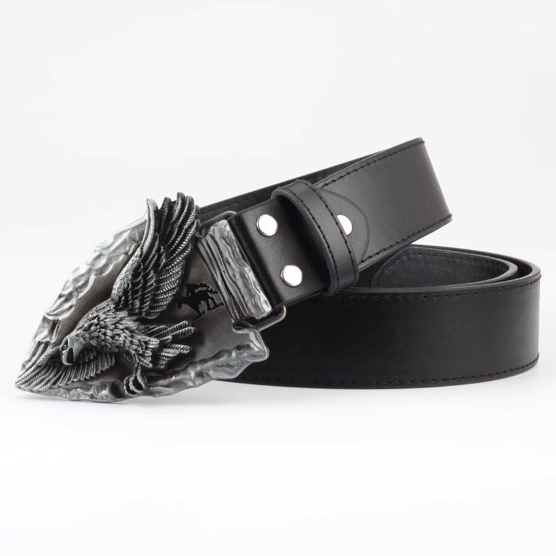 Designer Matchless Vintage Belt Riveted Belts Menswear Accessories Size ONE SIZE - 2 Thumbnail