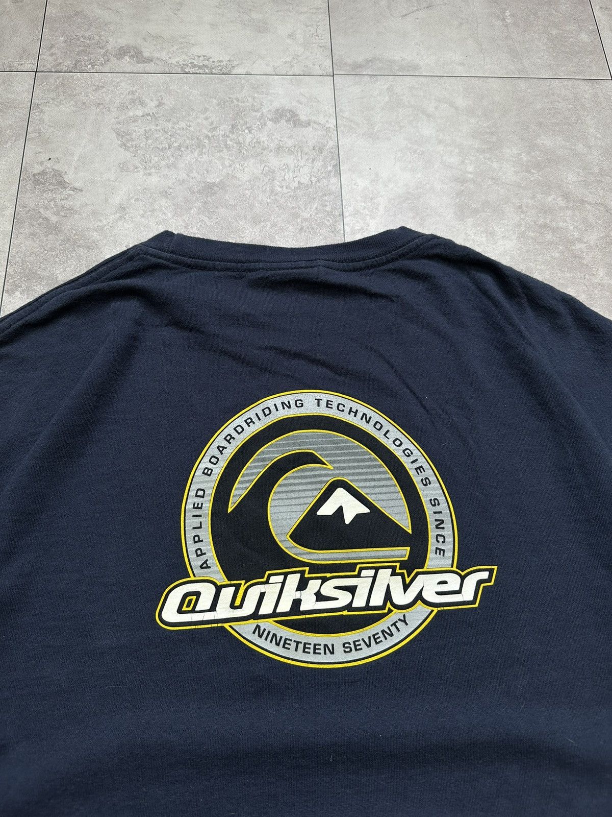 Quiksilver Vintage Quicksilver 90’s Surf Big Logo Navy Blue Long Sleeve Size US XL / EU 56 / 4 - 6 Thumbnail