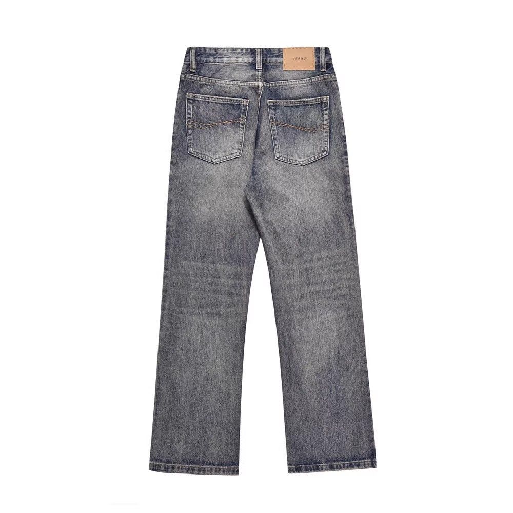 Japanese Brand × Vintage American street washed retro flared jeans y2k Size US 32 / EU 48 - 2 Thumbnail