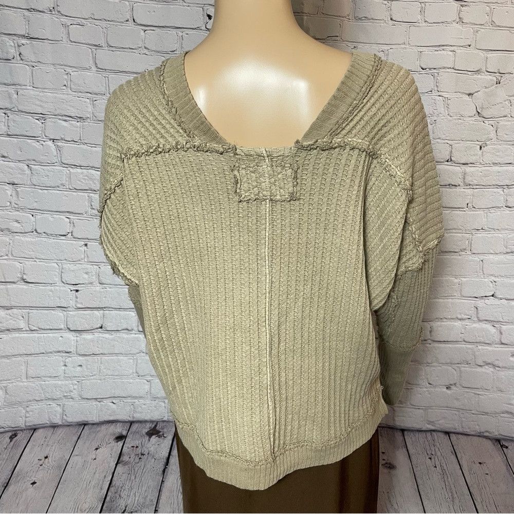 Free People New Free People New Magic Thermal Long Sleeve Golden Olive Size S / US 4 / IT 40 - 4 Thumbnail