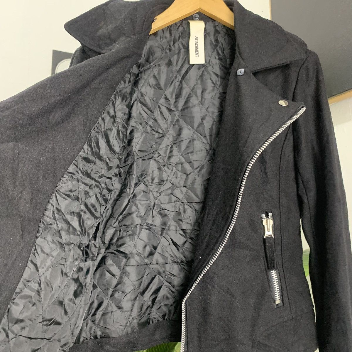 Attachment × Japanese Brand × Kazuyuki Kumagai Attachment Attachment Bikers Wool Jacket Japan Ramones Style Size US M / EU 48-50 / 2 - 11 Thumbnail
