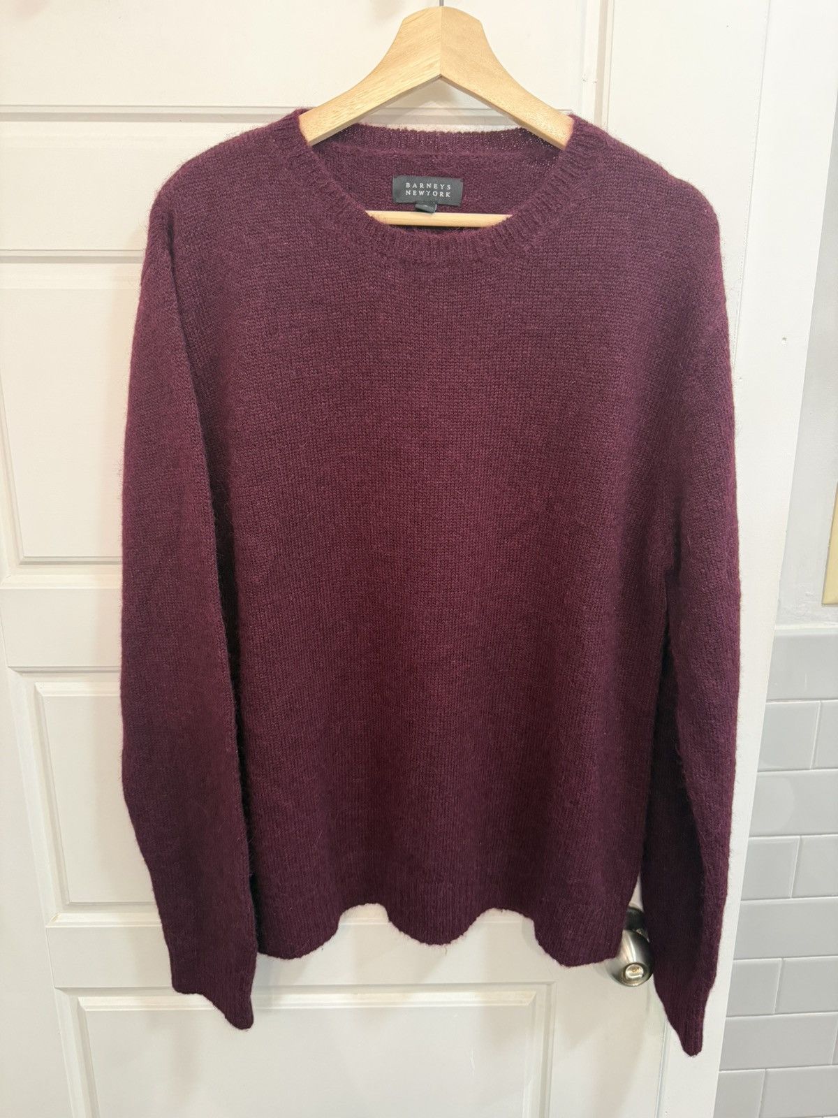 Barneys New York Barneys New York Maroon Alpaca Blend Sweater Size US M / EU 48-50 / 2 - 1 Thumbnail