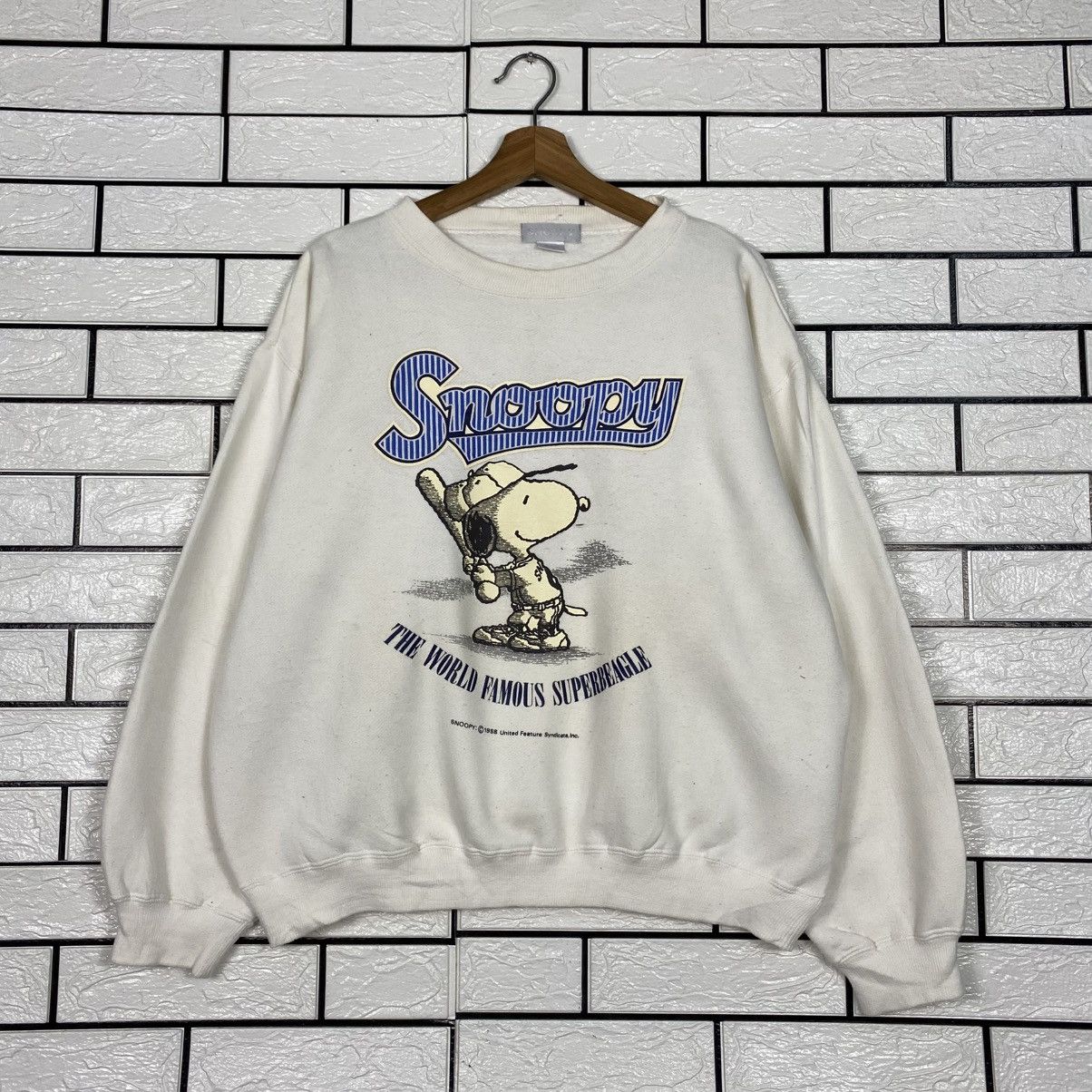 Japanese Brand Vintage Sweatshirt Snoopy Big Logo Size US L / EU 52-54 / 3 - 2 Thumbnail