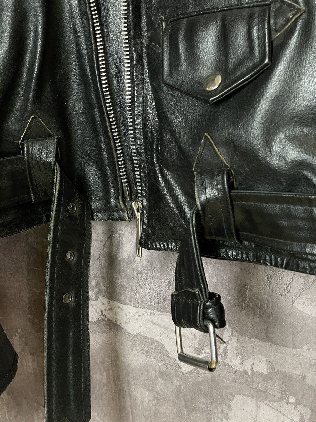 Vintage Vintage Leather Biker Motorcycle Jacket Streetwear 90s Size US L / EU 52-54 / 3 - 10 Thumbnail