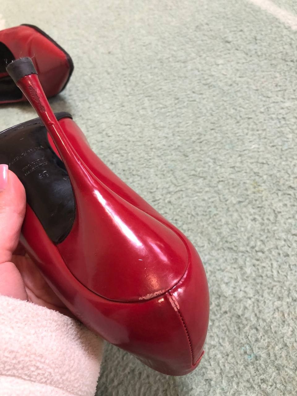 Dolce & Gabbana Dolce & Gabbana Red Patent Leather Stiletto Pumps Heels Size US 10 / IT 40 - 15 Thumbnail