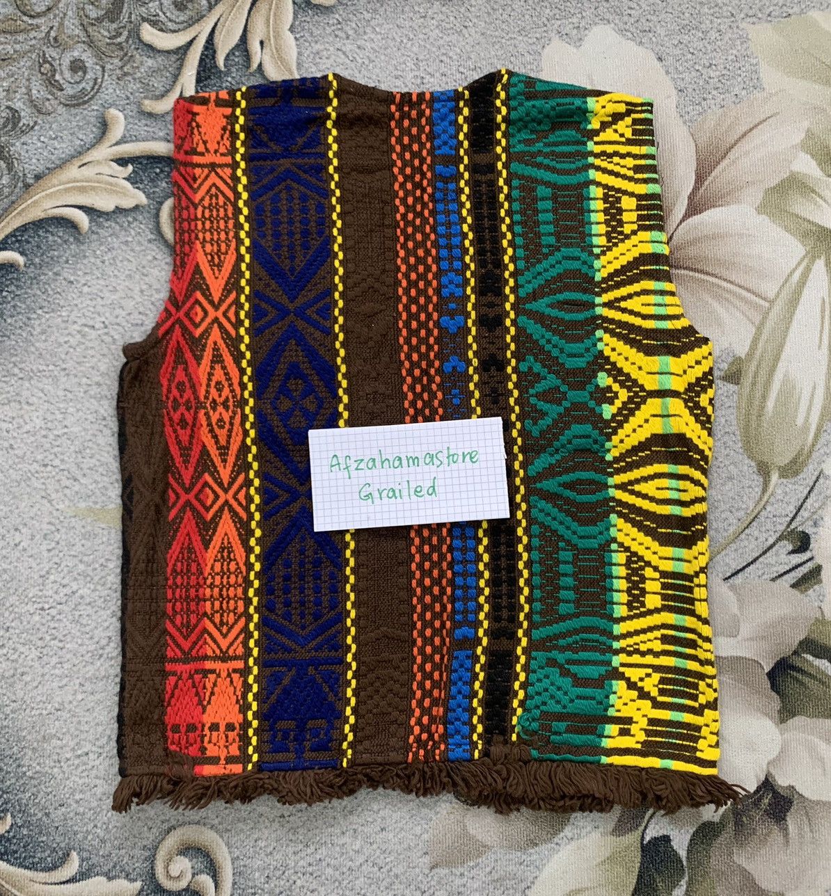Art Comes First Nice Multicolor Native Art Vest Size US M / EU 48-50 / 2 - 2 Thumbnail