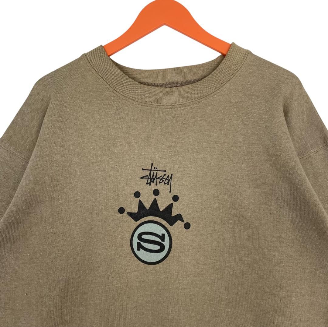 Stussy Vintage USA Stussy Chest Logo Miror Print Boxy Sweatshirt Size US S / EU 44-46 / 1 - 5 Thumbnail