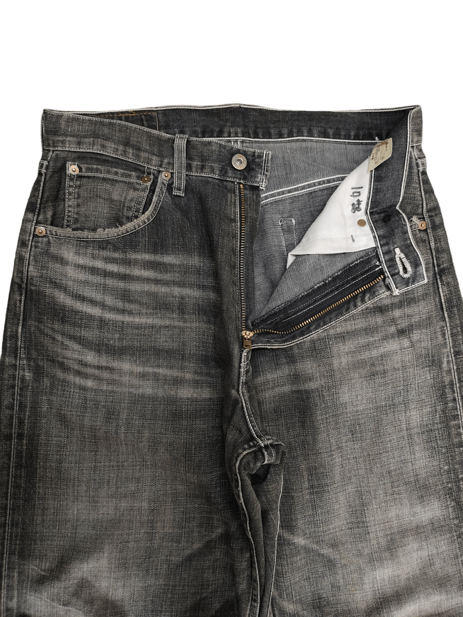 Levi's Vintage Clothing Vintage Levis 504 Distress Faded Wide Leg Denim Jeans Size US 31 - 5 Thumbnail