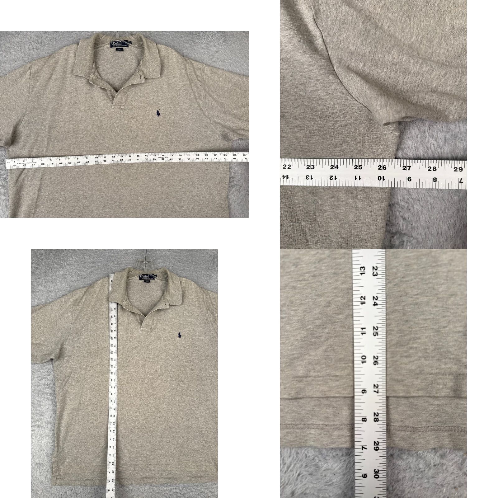 Ralph Lauren VINTAGE Ralph Lauren Polo Shirt Men XL Gray 100% Cotton Golf Polo Shirt Read Size US XL / EU 56 / 4 - 8 Thumbnail