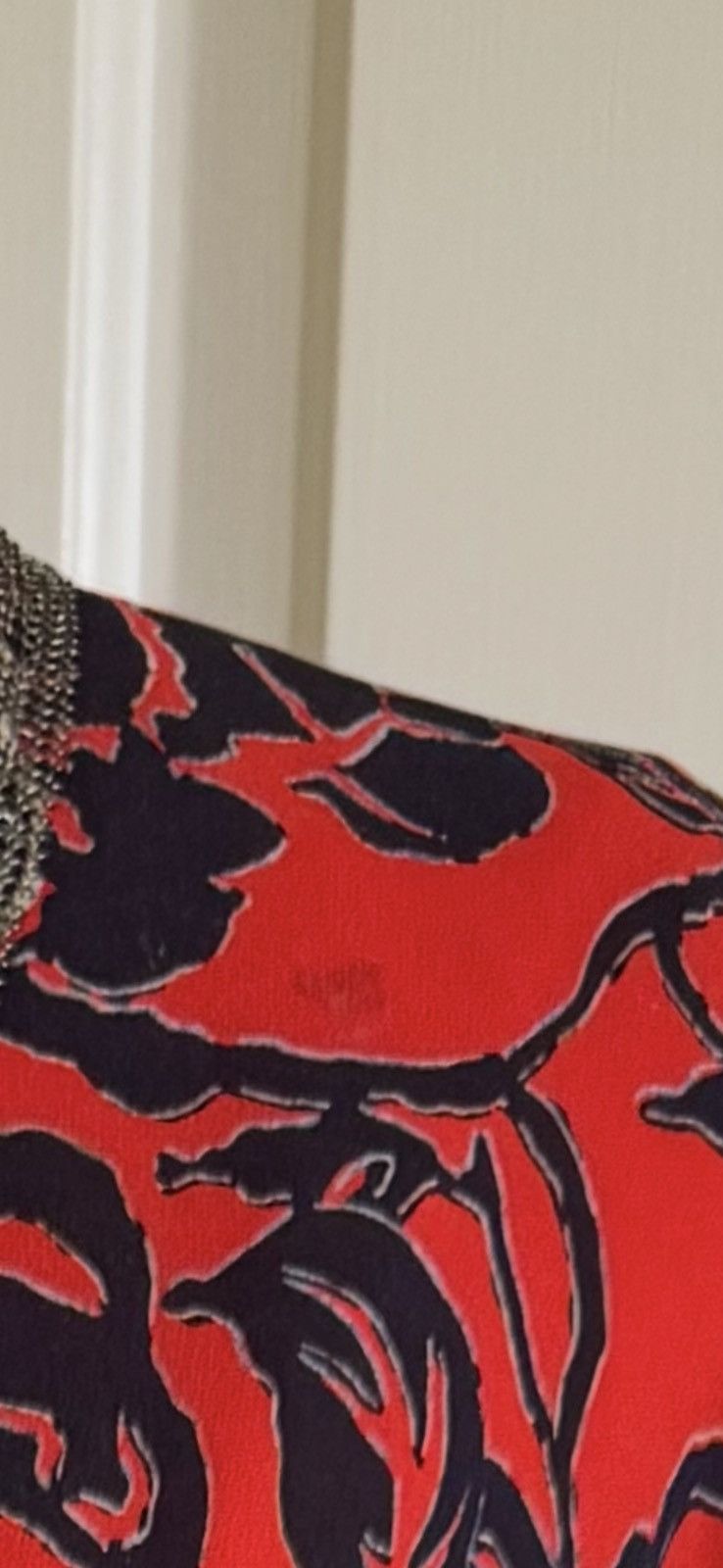 Etro ETRO Red Floral Draped Midi Dress 10/48 Size XL / US 12-14 / IT 48-50 - 8 Thumbnail