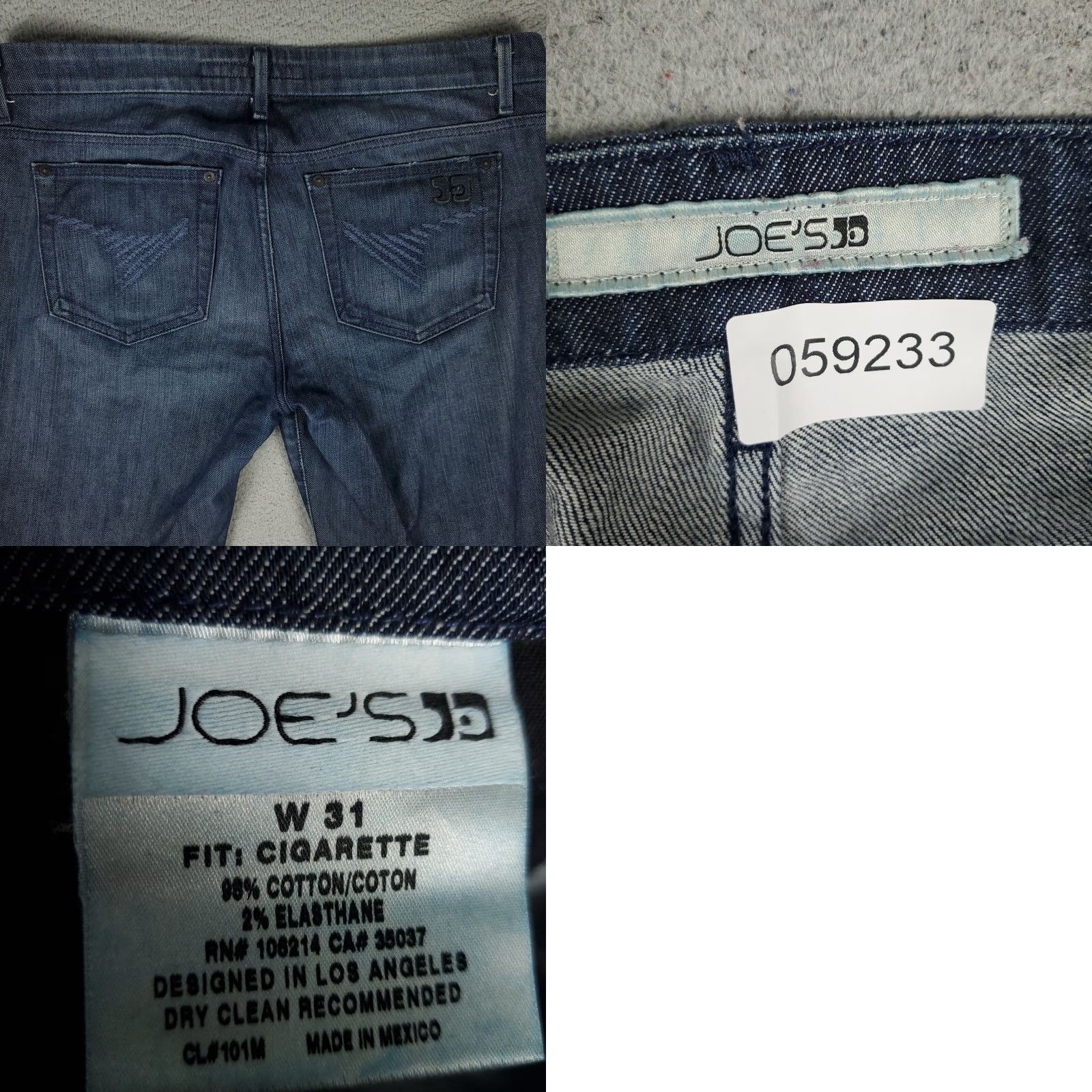 Vintage Joe's Jeans Men's Straight Leg Denim Jeans Size 36x33 Blue Regular Fit Size US 36 / EU 52 - 8 Thumbnail
