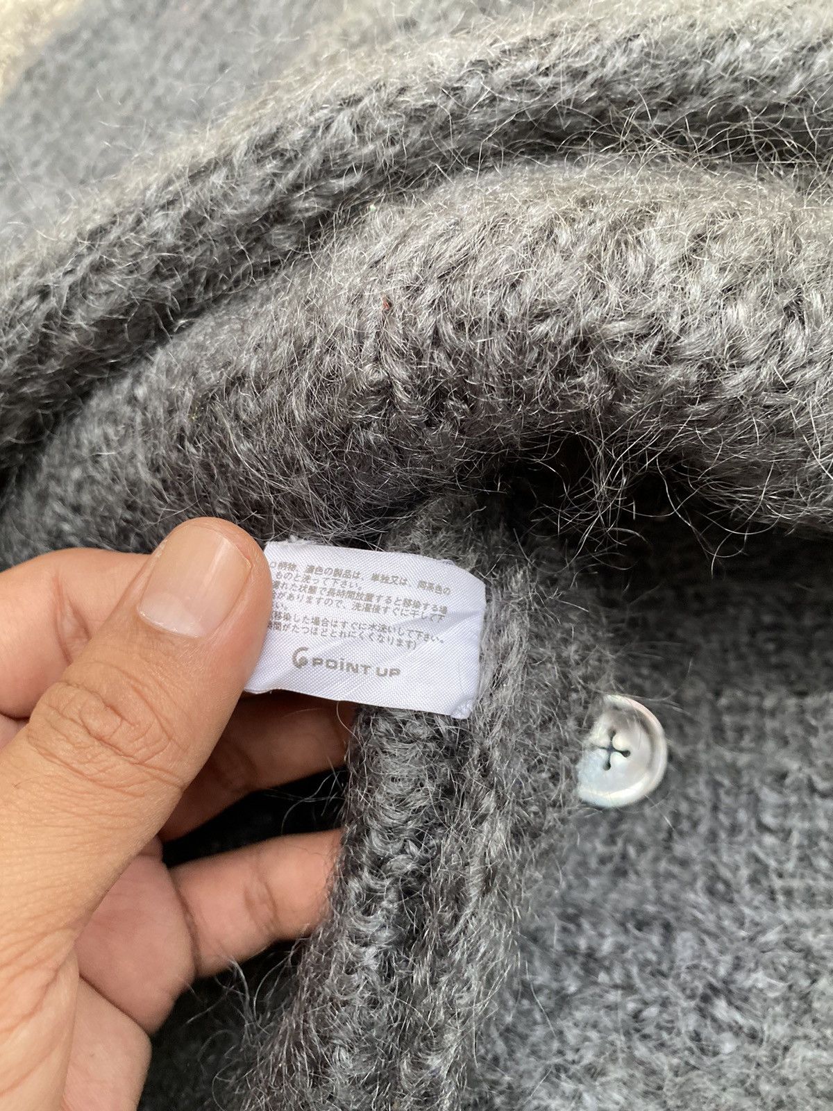 Hai Sporting Gear × Issey Miyake × Ne-Net Issey Miyake Hai Sporting Gear Mohair Knit Cable Cardigan Size US L / EU 52-54 / 3 - 5 Thumbnail