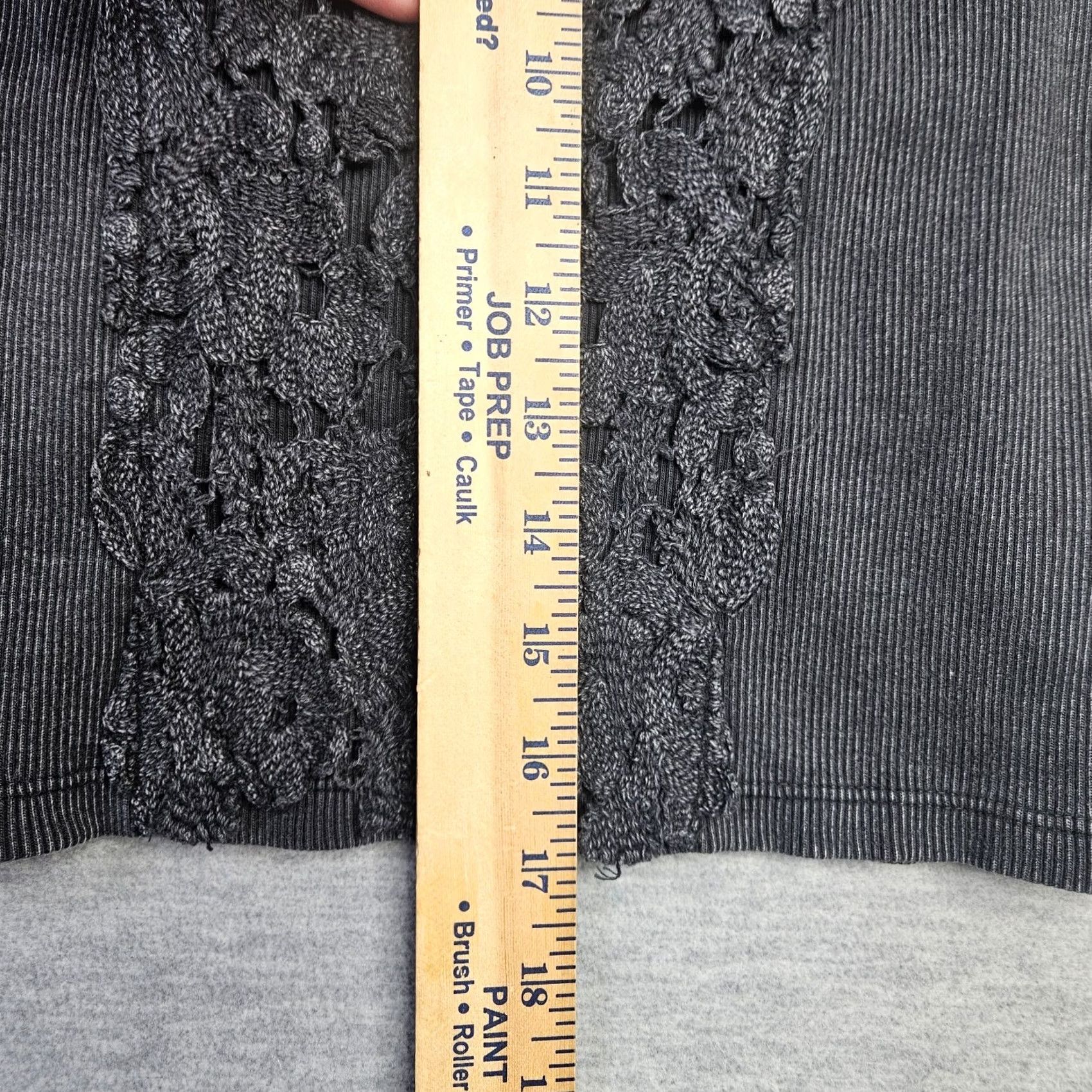 Free People Free People Tank Women XS S Black Ribbed V-neck Crochet Floral Short Sleeve Shirt Bodice Size S / US 4 / IT 40 - 5 Thumbnail