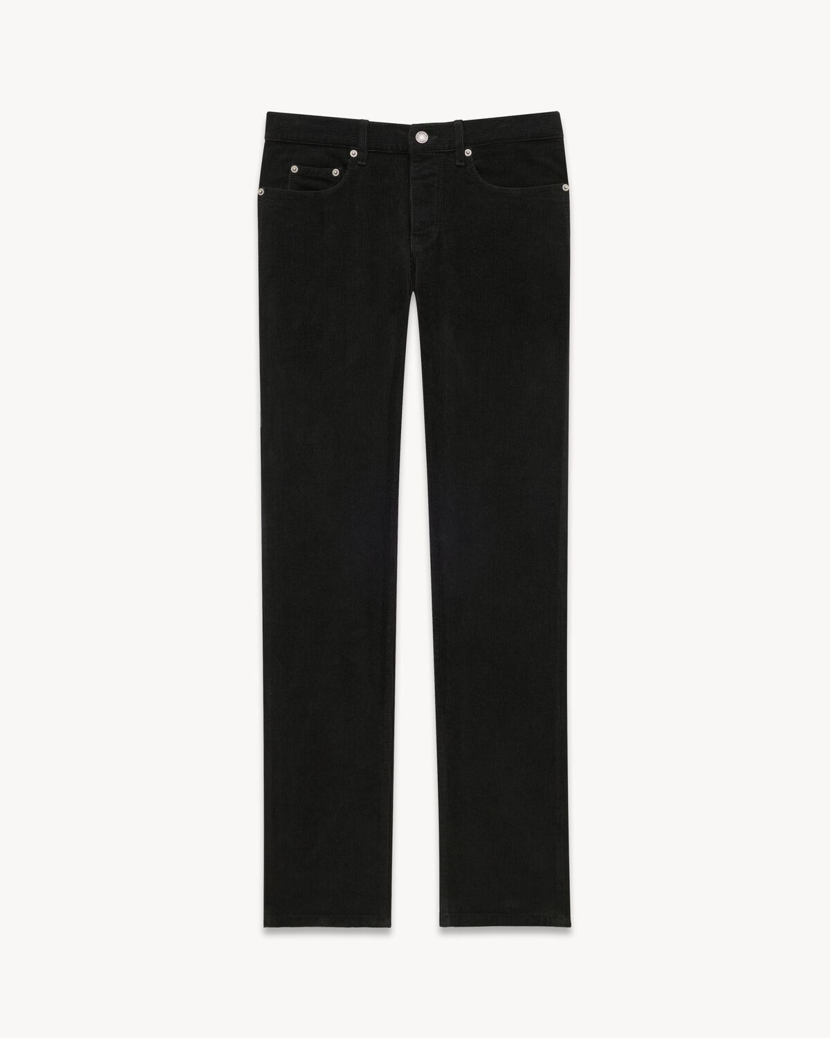 Saint Laurent Paris oc11z0126 800332 Slim Pants in Corduroy in Deep Faded Black Size US 32 / EU 48 - 1 Thumbnail