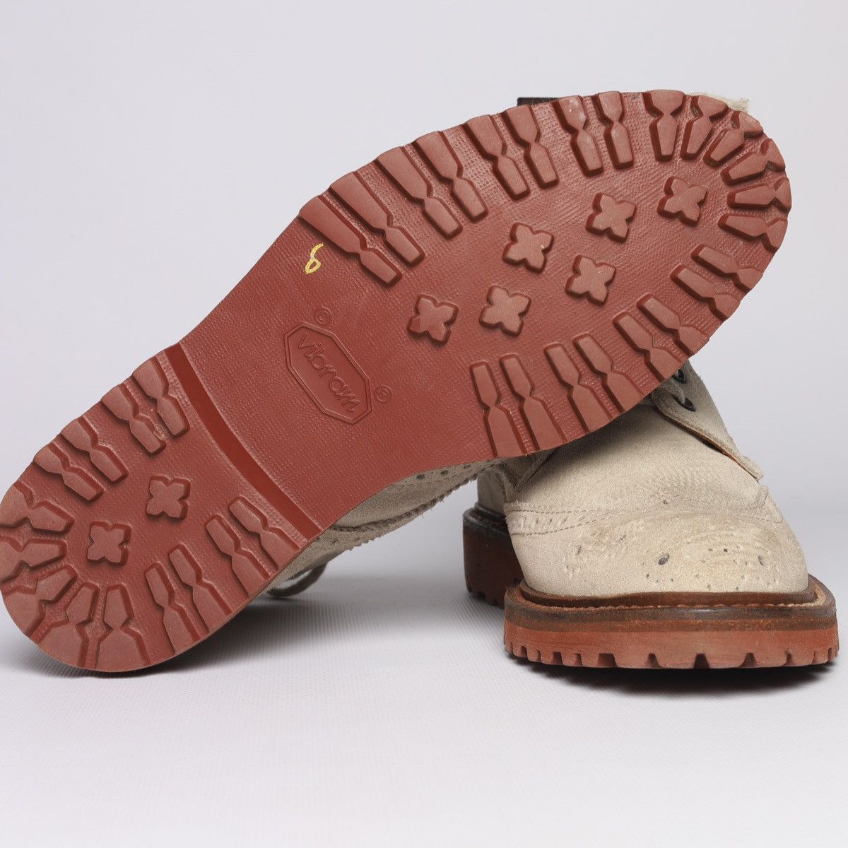 Eleventy Eleventy Suede Hi Derby Boots Shoes Beige Size US 7 / IT 37 - 12 Thumbnail