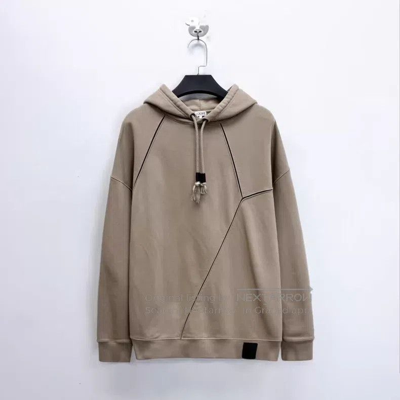 Loewe Loewe SS23 Khaki Geometric Patchwork Leather Logo Drawstri Size US S / EU 44-46 / 1 - 1 Thumbnail