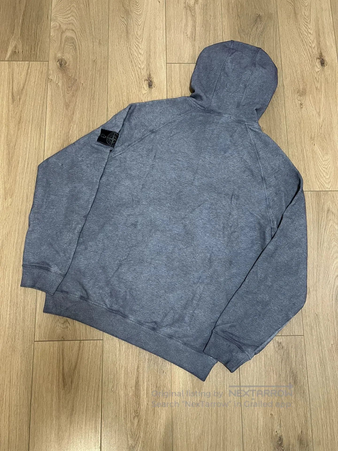Stone Island tie-dye hooded sweatshirt in gray. Size US XL / EU 56 / 4 - 2 Thumbnail