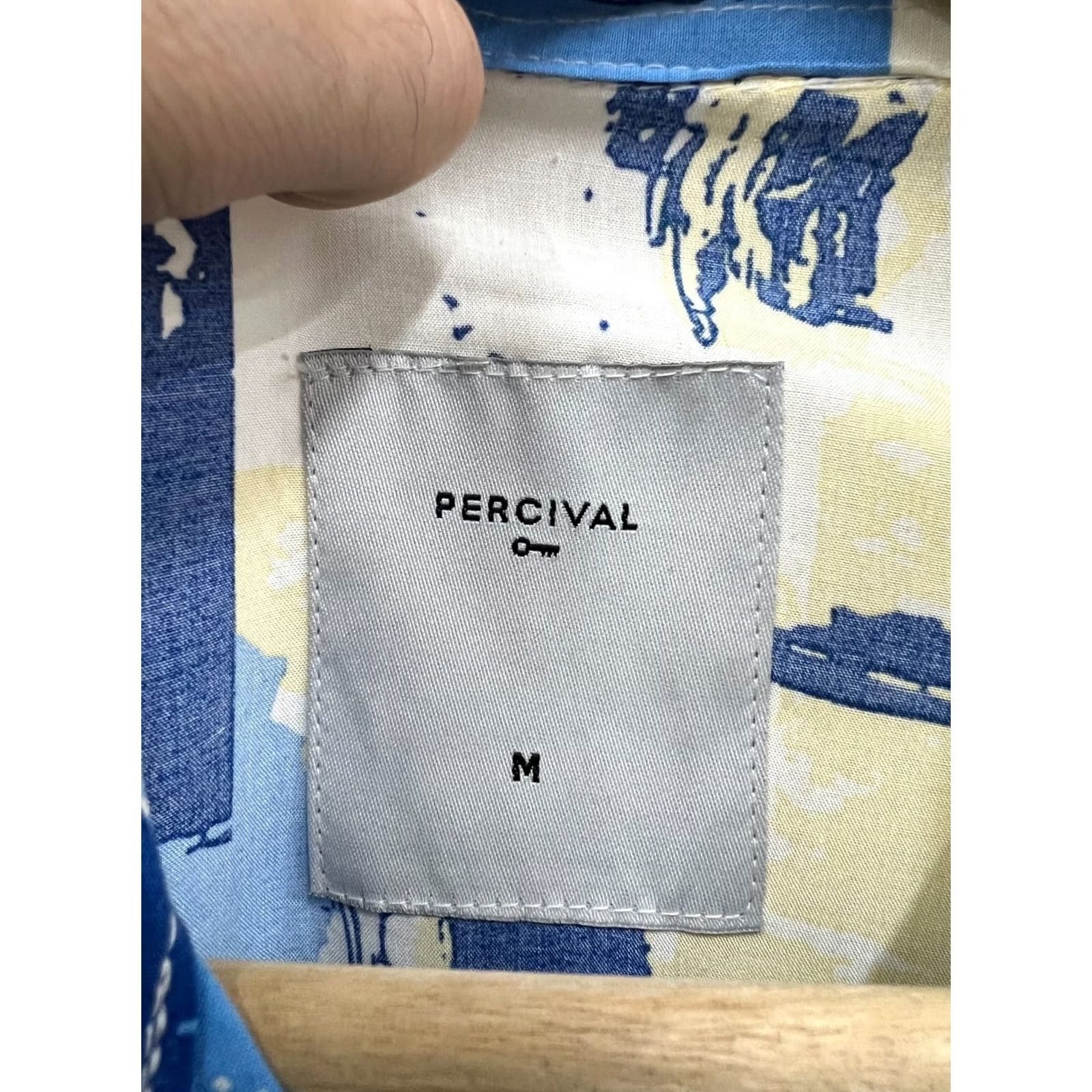 Percival Percival Shirt Short Sleeve Mens Multicolor Viscose Button-Up Size M Size US M / EU 48-50 / 2 - 4 Thumbnail