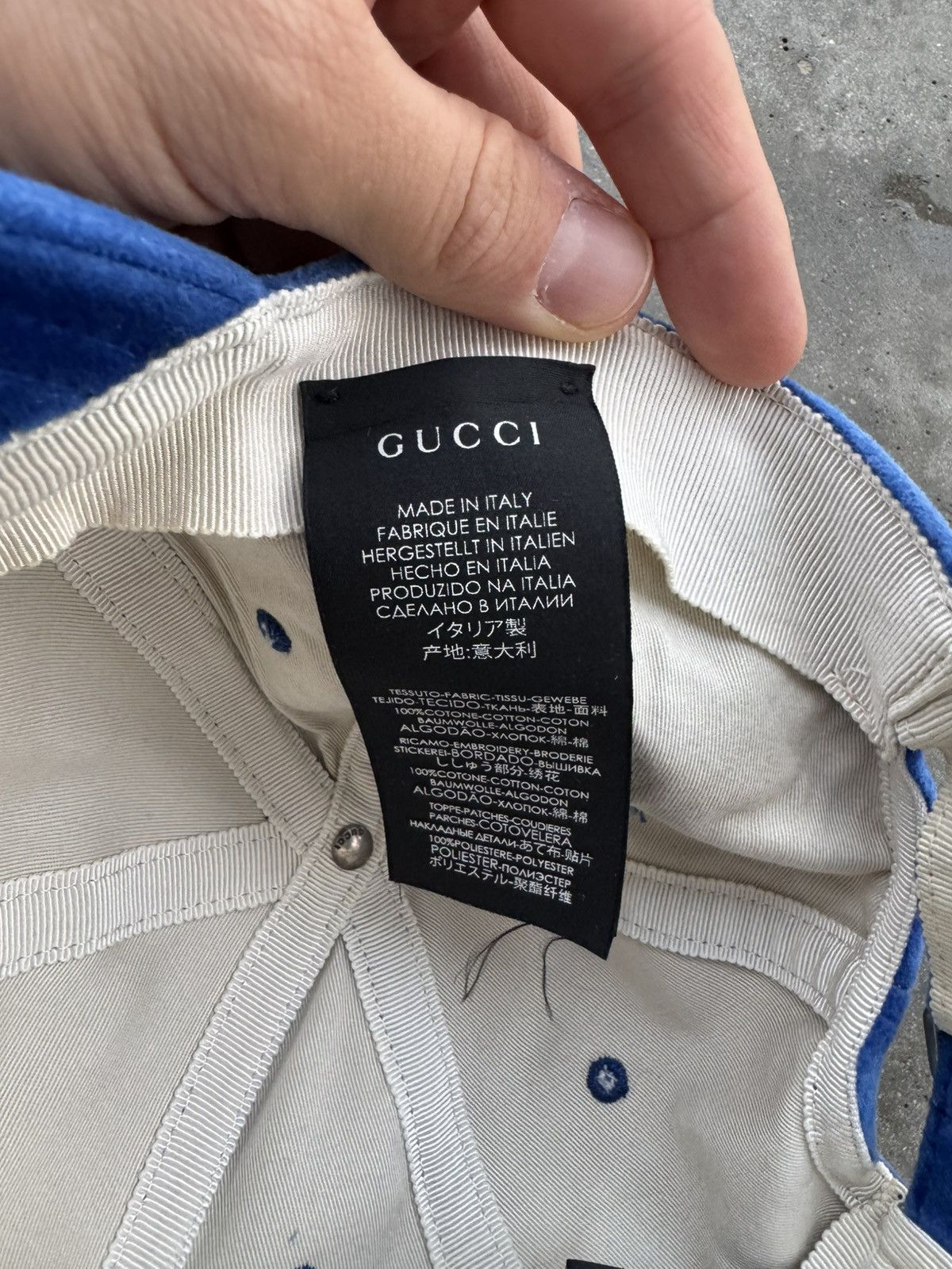 Designer × Gucci × MLB Gucci x MLB velvet velour cap, rare piece Size ONE SIZE - 5 Thumbnail