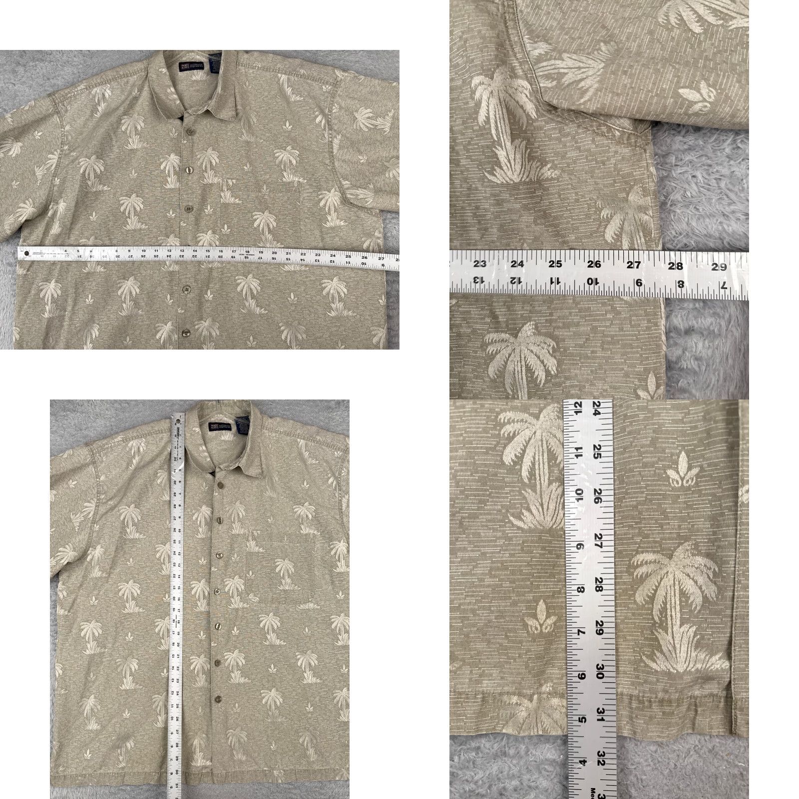 Faded Glory Faded Glory Hawaiian Shirt Men 2XL Beige Floral Cotton Blend Pocket Aloha Resort Size US XXL / EU 58 / 5 - 8 Thumbnail