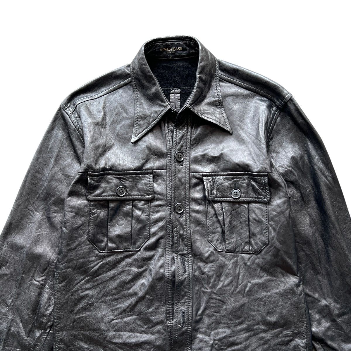 If Six Was Nine 🔥 Royal Flash Cowhide Button Shirt Jacket Made In Japan Size US M / EU 48-50 / 2 - 3 Thumbnail