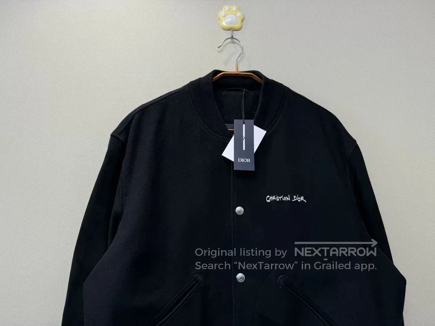 Dior dior black suede sleeve baseball jacket. Size US L / EU 52-54 / 3 - 2 Thumbnail