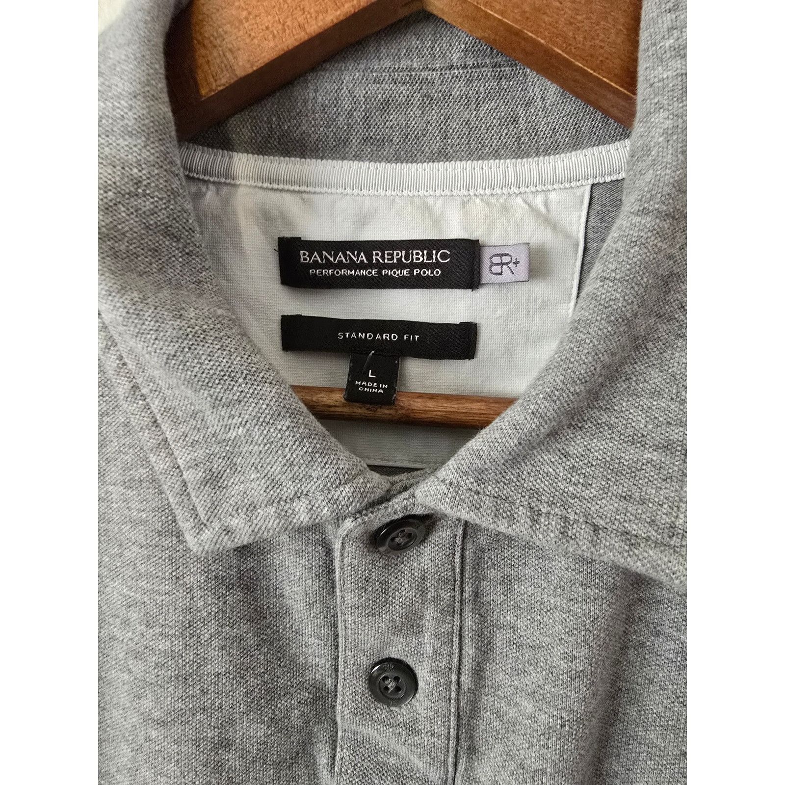 Banana Republic Banana Republic Polo Mens Striped Gray Pique Polo XL Shirt Size US L / EU 52-54 / 3 - 3 Thumbnail