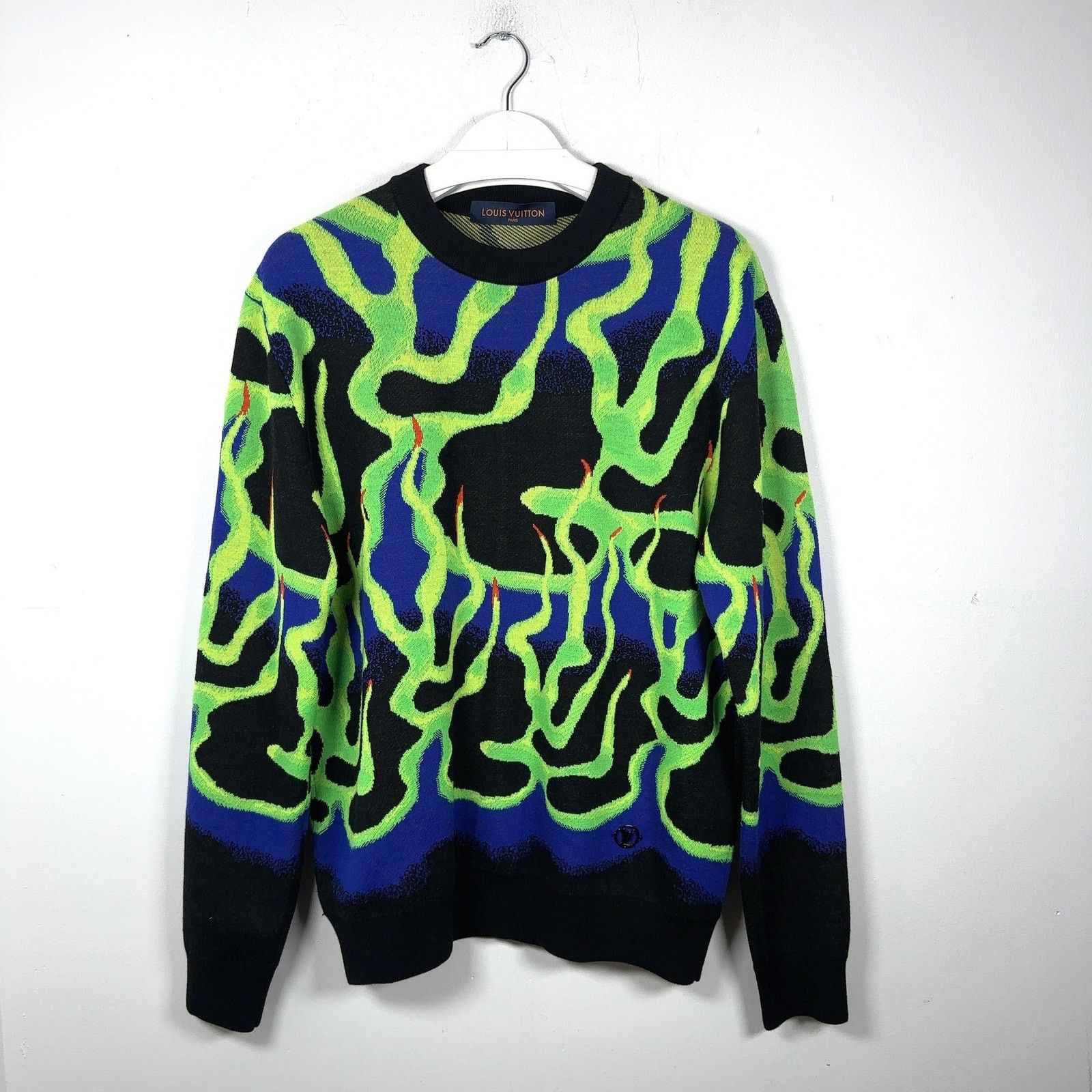 Louis Vuitton Louis Vuitton Intarisia Flame Jacquard Knit Sweater Size US M / EU 48-50 / 2 - 1 Thumbnail