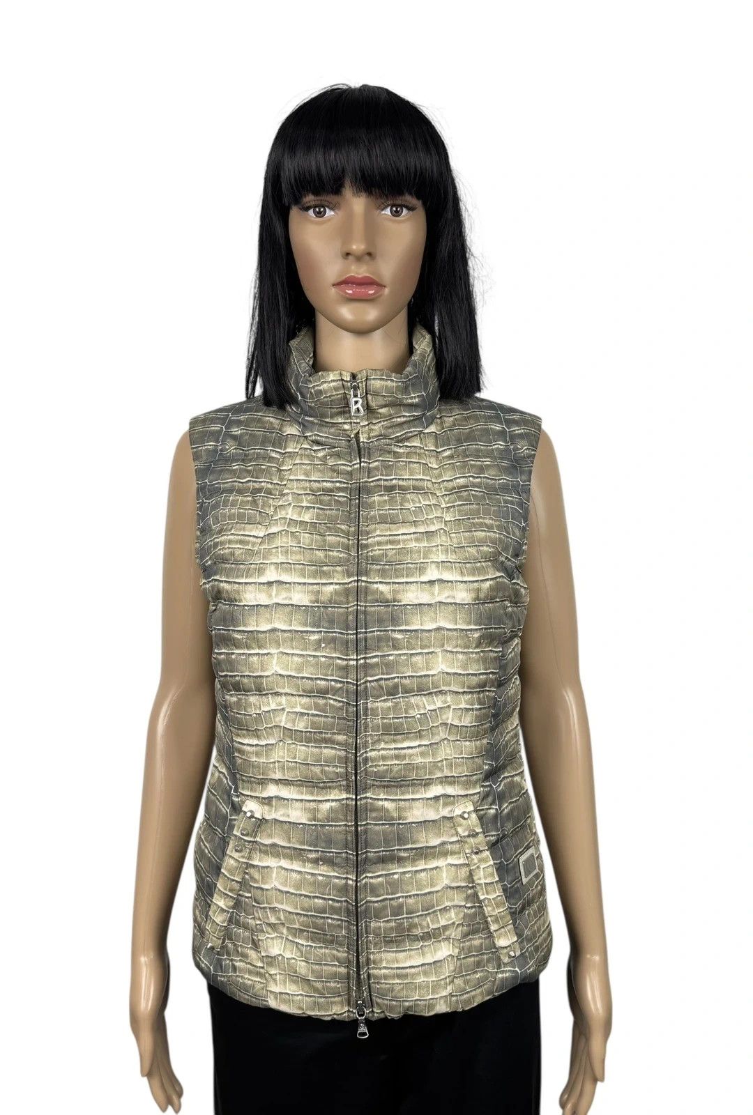 Bogner Bogner Down Vest Animal Print Womens Gilet Size S / US 4 / IT 40 - 1 Thumbnail