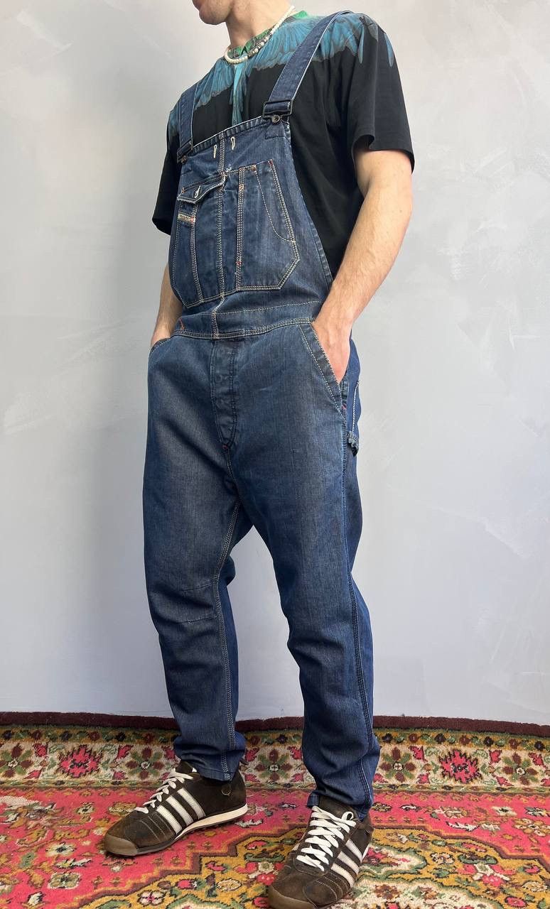 VINTAGE Y2K OVERALL DIESEL DISTRESSED HYPE