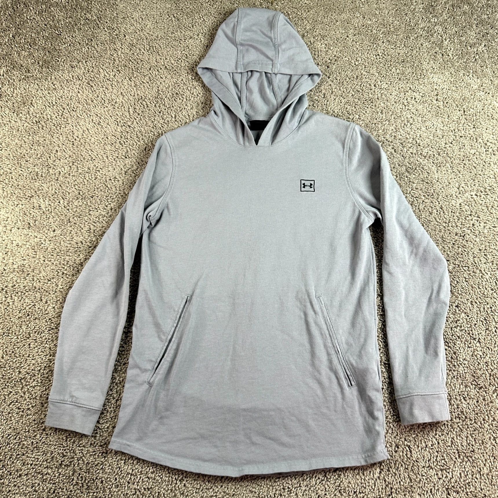 Under Armour Under Armour Rival Hoodie Mens Small Gray Black UA Logo Pullover Size US S / EU 44-46 / 1 - 2 Thumbnail