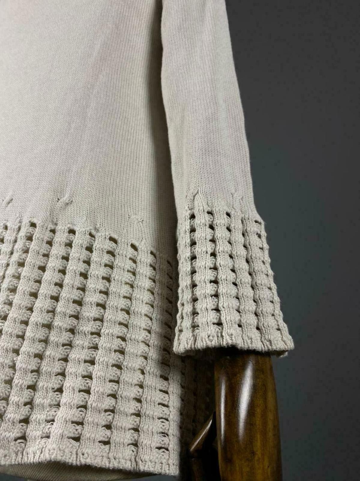 Designer Ladies Hemisphere Beige Knit Long Sleeve Short Dress Size 34 Size M / US 6-8 / IT 42-44 - 10 Thumbnail