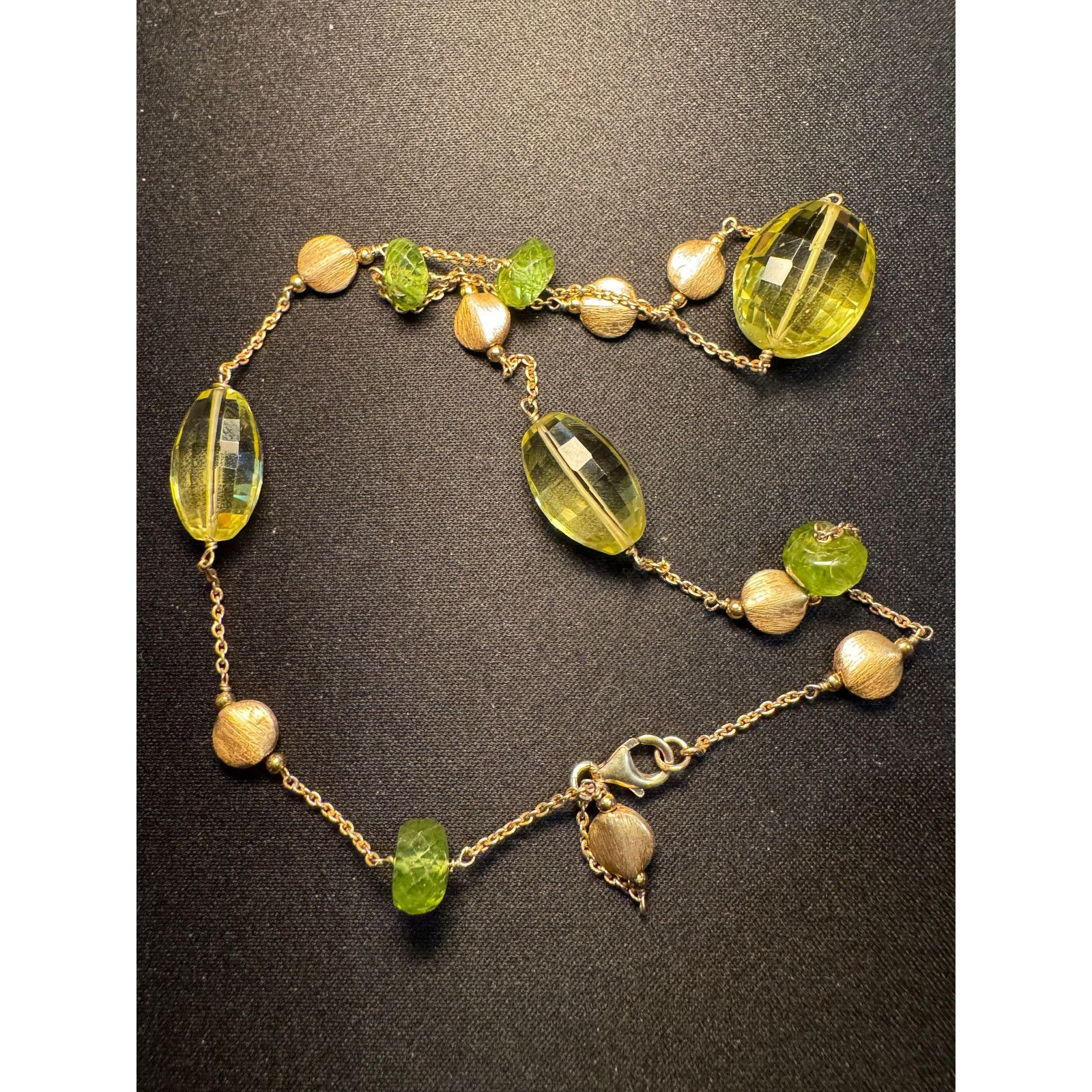 Other 925 Sterling Silver Vermeil 18in Glass Bead Necklace Size ONE SIZE - 3 Thumbnail