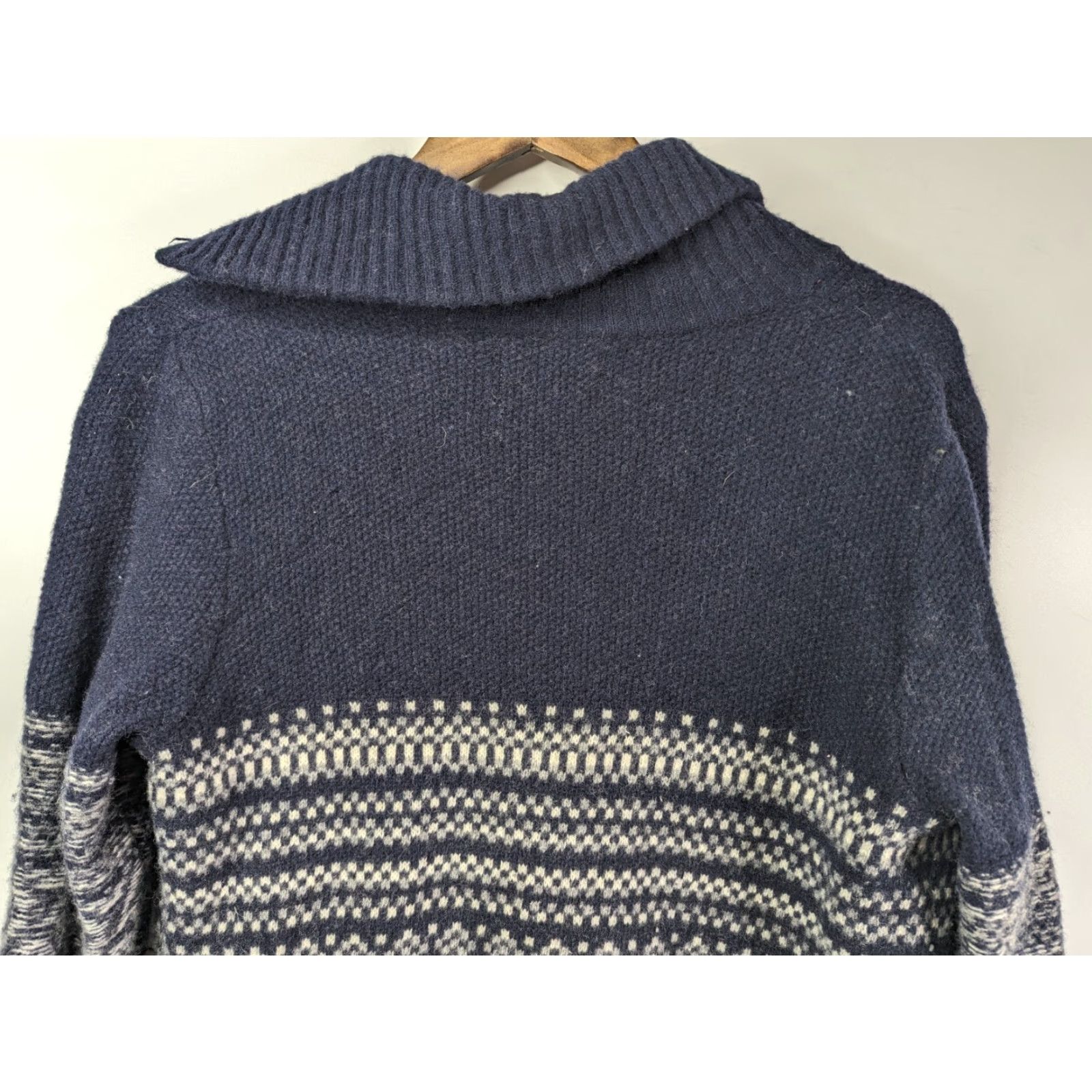 Vintage **Telluride Fair Isle Wool Knit Cardigan Dress L Womens Navy** User: **Telluride Fair Isle Lambswool Blend Cardigan Dress L Womens Navy** Size L / US 10 / IT 46 - 7 Thumbnail