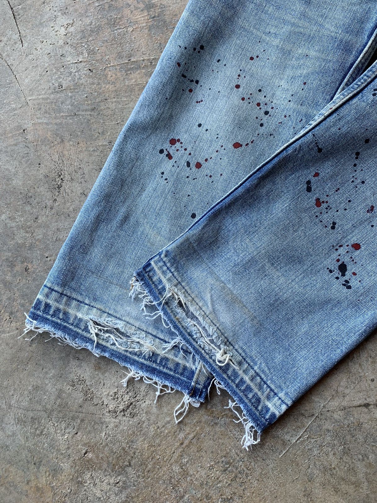 Levi's Vintage Levi’s 501 Ripped Paint Splatter jeans Size US 32 / EU 48 - 6 Thumbnail