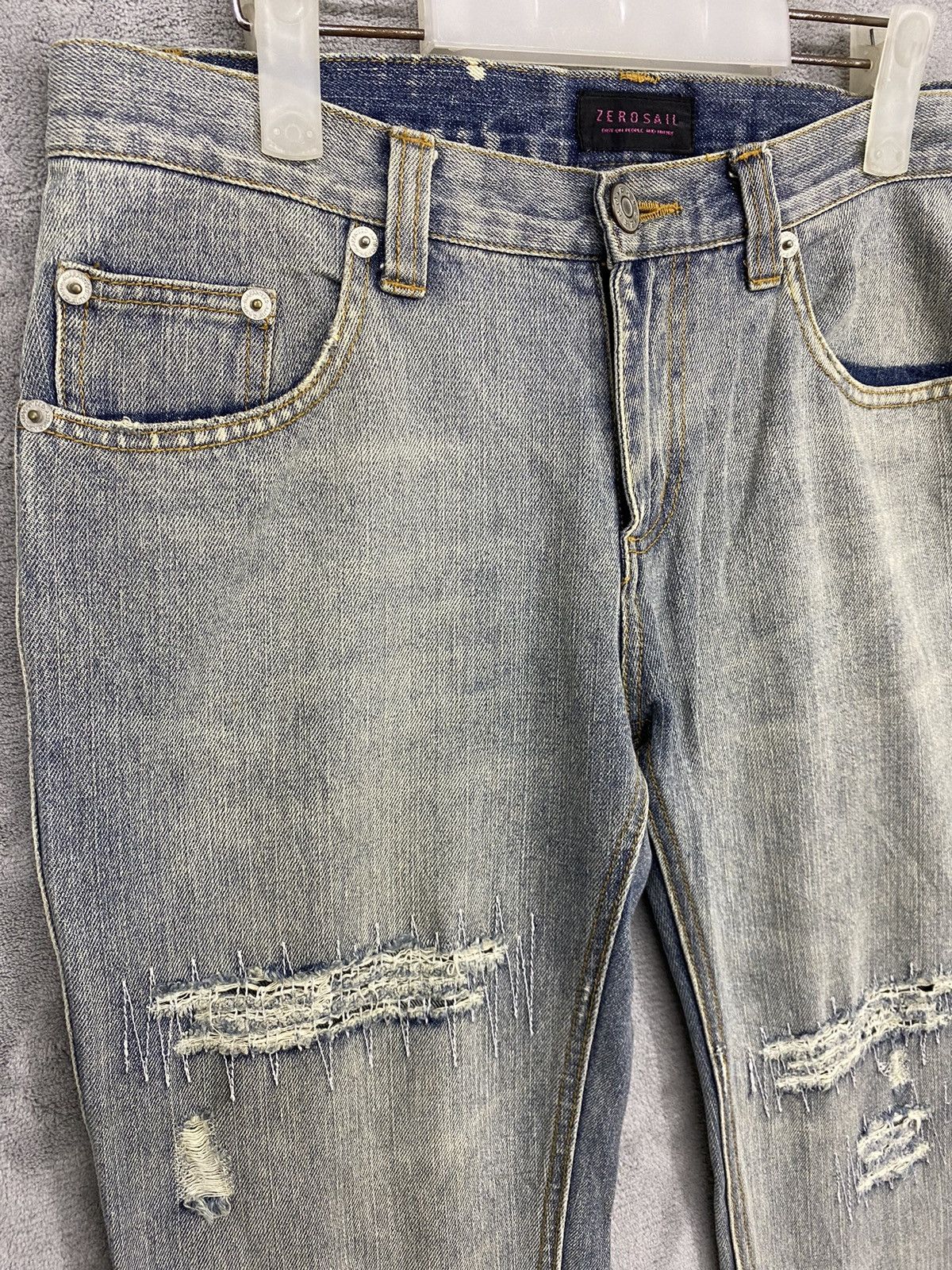 Japanese Brand 💥JAPANESE BRAND ZERO SAIL DISTRESSED DENIM Size US 32 / EU 48 - 4 Thumbnail