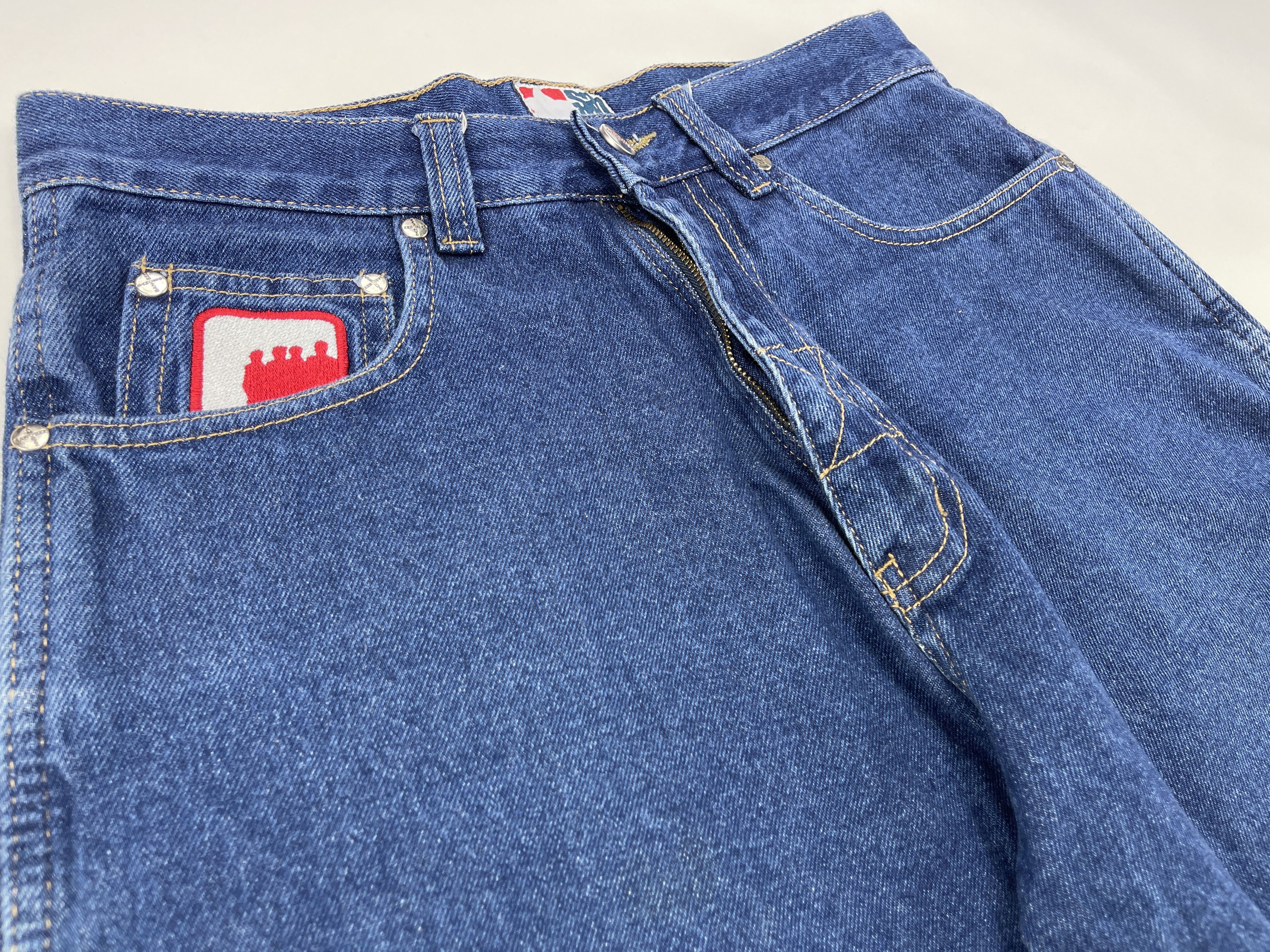 Vintage Sancezz jeans shorts, vintage skater shorts, 90s hip hop 30 Size US 30 / EU 46 - 9 Thumbnail