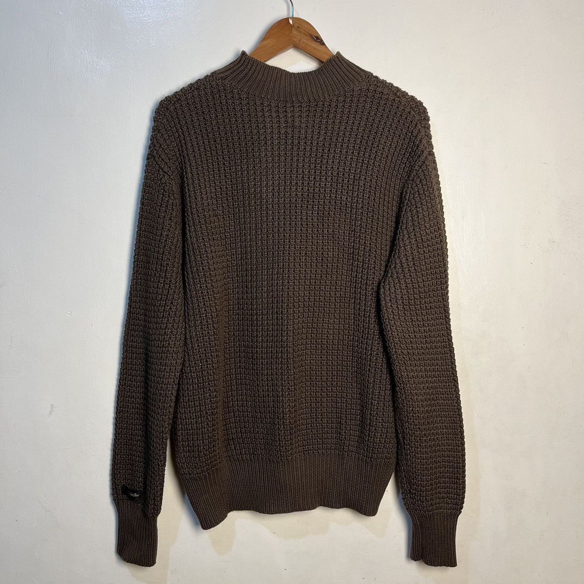 Aime Leon Dore Aime Leon Dore Mock Neck Choco Brown Knitted Sweater Size US M / EU 48-50 / 2 - 10 Thumbnail