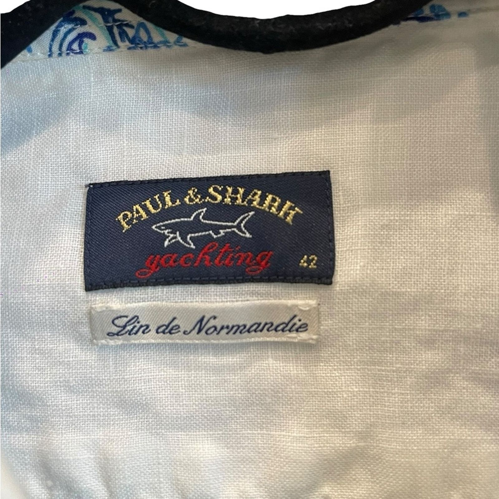 Paul & Shark Paul Shark Men’s Linen Long sleeves Shirt Size:42 Size US L / EU 52-54 / 3 - 3 Thumbnail