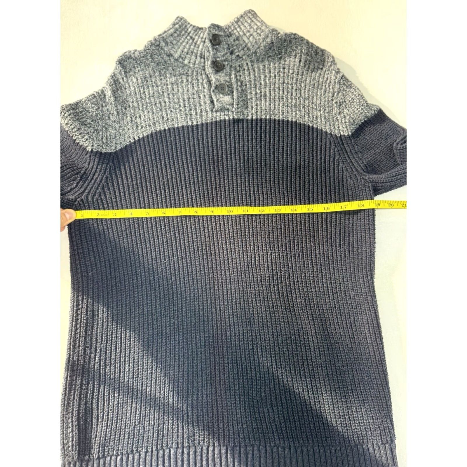 Banana Republic Banana Republic Mens Sweater Blue Shawl Collar Button Pullover Knit Regular Fit Casual Workwear Fall Winter M Shirt? Size US M / EU 48-50 / 2 - 4 Thumbnail